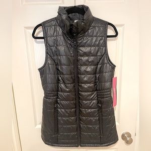 NWT Ladies Black TEEZER Black Packable Full Zip Puffer Vest